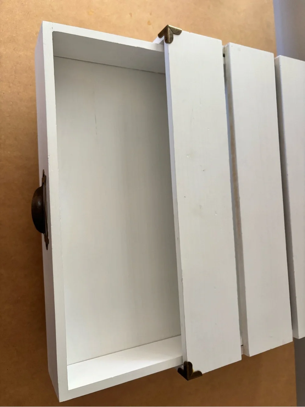 Threshold White Wooden Monitor Riser/Storage
